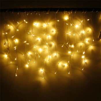 5M 16,4ft Droop 0,4m 0,5m 0,6m LED String Lights Κουρτίνα παγωμένη γιρλάντα για Χριστουγεννιάτικη γιορτή Γάμος Διακόσμηση εξωτερικού χώρου