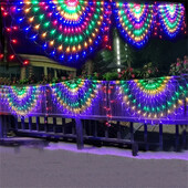 EU/US utikač 3M 3 Paunovo LED mrežno svjetlo Vanjsko mrežasto svjetlo Prozorska zavjesa Pozadina Zidna Božićna Nova godina Vilinsko svjetlo