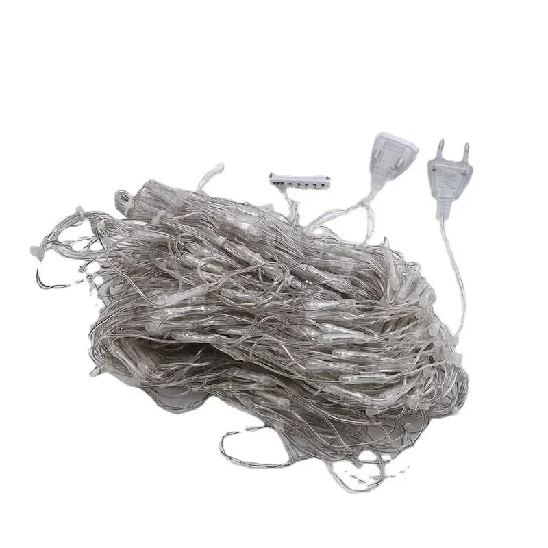 EU/US utikač 3M 3 Paunovo LED mrežno svjetlo Vanjsko mrežasto svjetlo Prozorska zavjesa Pozadina Zidna Božićna Nova godina Vilinsko svjetlo