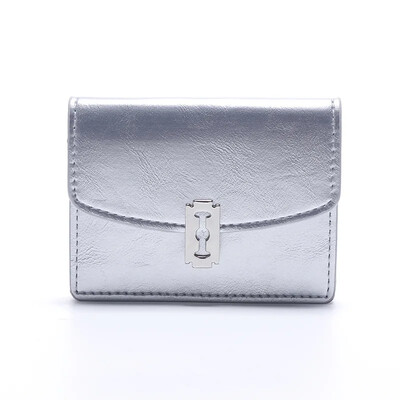 2024 m. Naujo „Nichedesign“ prekės ženklo moteriška piniginė klasikinė paprasta monetų piniginė, daugiaspalvė korėjietiško stiliaus užsegama sagtimi