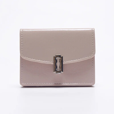 2024 m. Naujo „Nichedesign“ prekės ženklo moteriška piniginė klasikinė paprasta monetų piniginė, daugiaspalvė korėjietiško stiliaus užsegama sagtimi