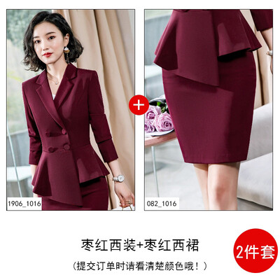 Modna crvena odijela s hlačama za žene Poslovna radna odjeća Svečana odjeća Uredska dama Komplet sakoa Elegantni kompleti od 2 komada Ženski 2024 Novo
