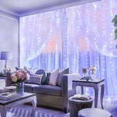 8 módú távirányítós USB Festoon LED zsinóros fény karácsonyi tündérfüzér függönyfény dekor otthoni nyaraláshoz dekoratív újévi lámpa