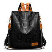 Nove modne luksuzne ženske dizajnerske kožne naprtnjače s ispisom slova velikog kapaciteta, putne torbe na rame, velike školske torbe