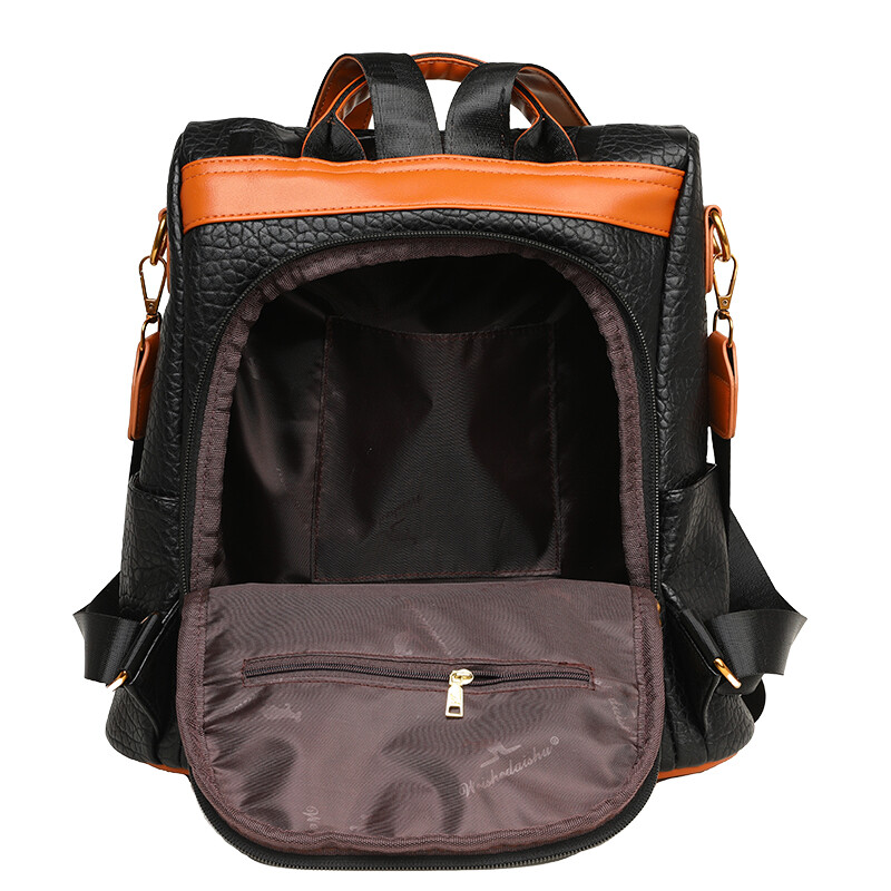 Nove modne luksuzne ženske dizajnerske kožne naprtnjače s ispisom slova velikog kapaciteta, putne torbe na rame, velike školske torbe