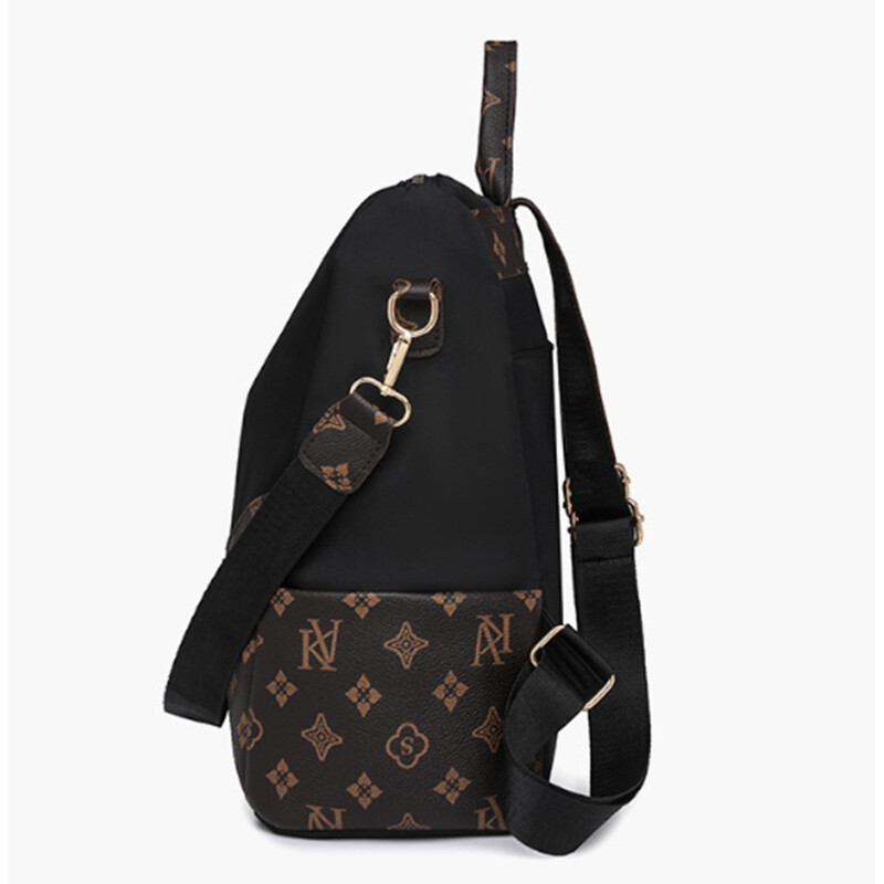 Retro ženska dvonamjenska protuprovalna torba s najlonskim printom velikog kapaciteta, ruksak za putovanja na otvorenom, slobodno vrijeme i modni ruksak