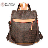 2024. Novi ženski modni ruksak Školske torbe od meke kože velikog kapaciteta bijeli putni ruksak Mochila ruksak s uzorkom slova