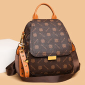 Moderan ženski kožni ruksak Elegantnog printanog dizajna Protuprovalna svestrana torba na rame za svakodnevnu upotrebu