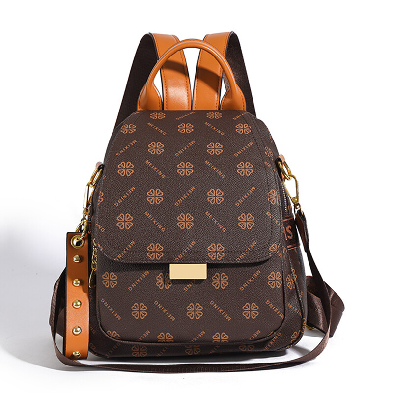 Moderan ženski kožni ruksak Elegantnog printanog dizajna Protuprovalna svestrana torba na rame za svakodnevnu upotrebu