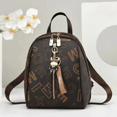 Moteriška kuprinė mada Apsaugos nuo vagystės mokyklinis krepšys, dizaineris spausdinamas oda Moteriška didelės talpos kelioninė rankinė ant pečių Moteriškas krepšys