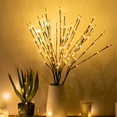 LED svjetiljka za grane vrbe AA baterija za punjenje vaze Svjetlo za vrpce od vrbovih grančica Umjetna lampa za grane drveća za Božićni blagdanski dekor