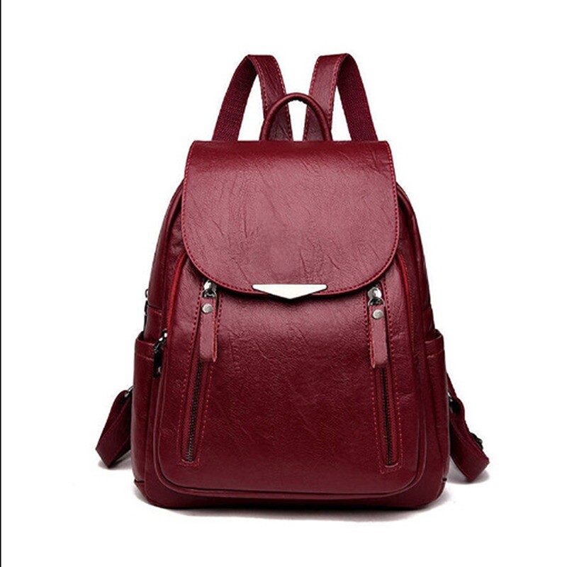 Ženske velike visokokvalitetne ruksake kožne školske torbe modne svestrane putne ženstvene kožne torbe na rame