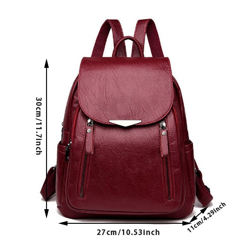 Ženske velike visokokvalitetne ruksake kožne školske torbe modne svestrane putne ženstvene kožne torbe na rame