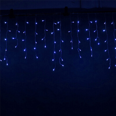 Božićna svjetla Vanjska dekoracija 5 metara spuštena 0,3-0,5 m Led zavjesa Icicle String Lights Novogodišnja svadba Girlland Light