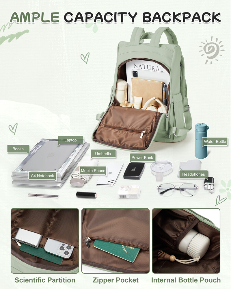 Ruksak za žene, jednostavan moderan ruksak, lagani radni ruksak za žene, Sac à Dos Femme, putni ruksak protiv krađe