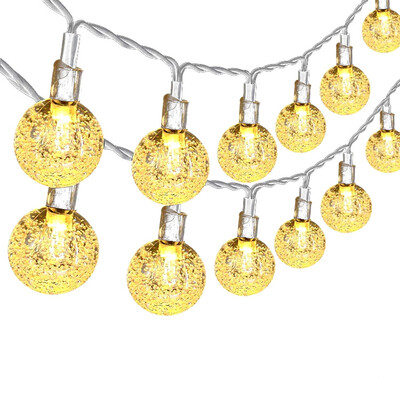 USB 2m Minge de cristal de Crăciun șir de lumină Fulg de zăpadă brad de Crăciun Bec Ghirlanda de lumini pentru petrecere acasă nuntă decorare de Crăciun