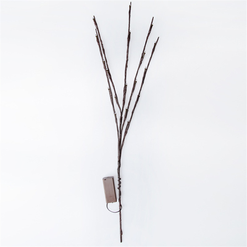 2Gb Simulācijas LED koka zaru lampa Guļamistabai Radoša nakts gaisma Vāzes pildījuma zaru gaismas Ziemassvētku rotājums mājām