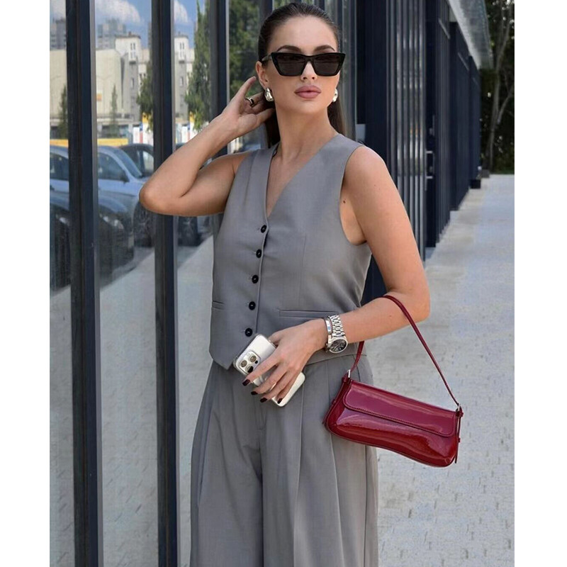 TRAF setovi Jesenski ženski 2-dijelni 2024. Nova moda Elegantni ženski setovi Ulični šik omladinski dvodijelni set za slobodno vrijeme