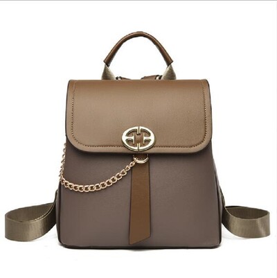 Jaunas sieviešu augstas kvalitātes ādas Trvael mazas mugursomas Modes ķēdes Dizaineru lielas ietilpības plecu somas Totes Crossbody soma