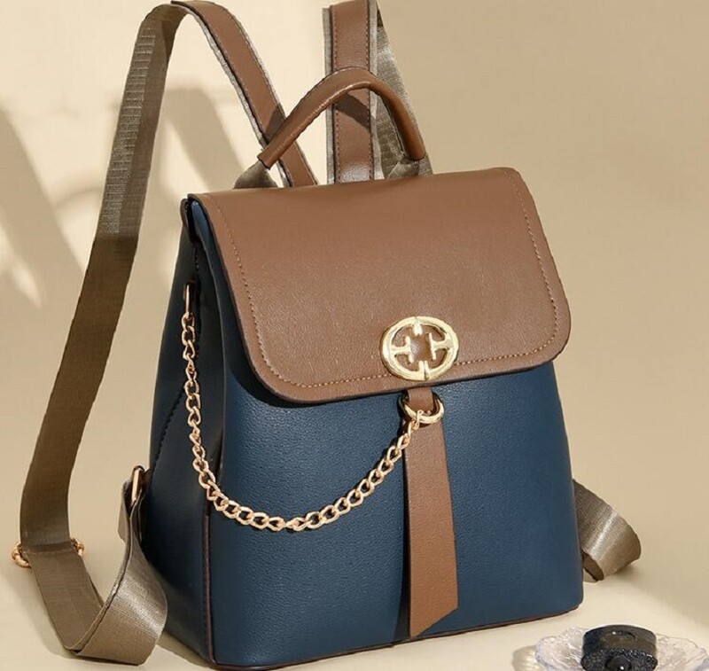 Jaunas sieviešu augstas kvalitātes ādas Trvael mazas mugursomas Modes ķēdes Dizaineru lielas ietilpības plecu somas Totes Crossbody soma