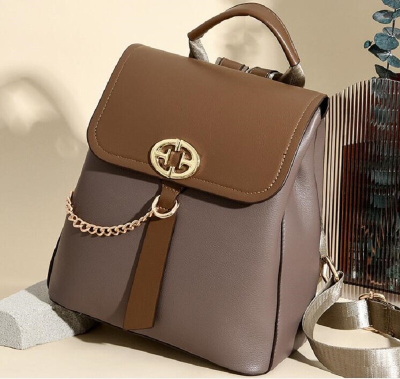 Jaunas sieviešu augstas kvalitātes ādas Trvael mazas mugursomas Modes ķēdes Dizaineru lielas ietilpības plecu somas Totes Crossbody soma