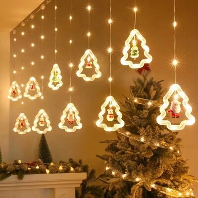 10LED Kalėdų pasakų lemputės Kalėdų Senelio lango dekoravimas Šviesų stygos Kalėdų dovana Navidad Naujųjų Metų namų dekoravimas