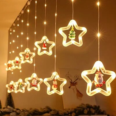 10LED Kalėdų pasakų lemputės Kalėdų Senelio lango dekoravimas Šviesų stygos Kalėdų dovana Navidad Naujųjų Metų namų dekoravimas
