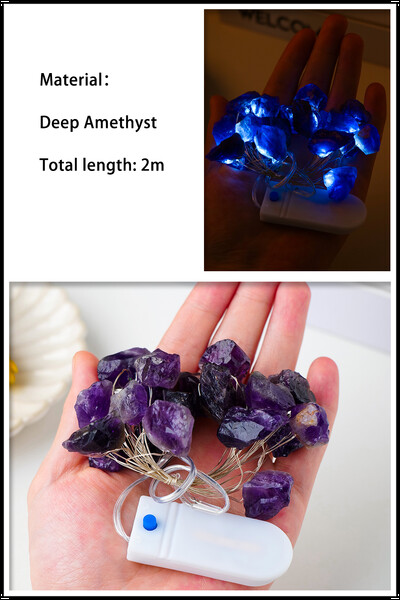 2M natūralaus kvarco krištolinio brangakmenio lempa rožinio kvarco energijos ametisto atmosferos dekoravimas šviesus gimtadienio vakarėlio dekoratyvinis žibintas