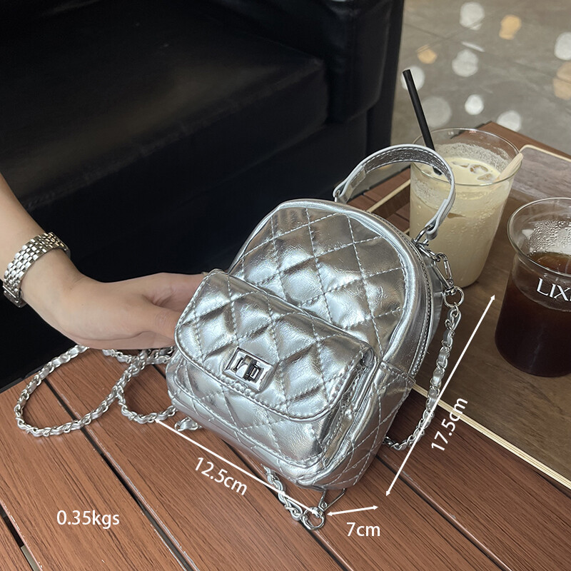 Novi ženski modni ženski mini ruksak od PU materijala, fakultetska putna torba za moderne djevojke