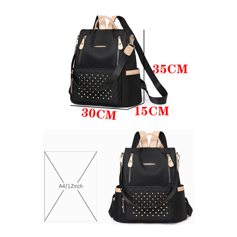 Luksuzni ženski ruksak Višenamjenski ruksak za prijenosno računalo velikog kapaciteta Protuprovalna modna vodootporna studentska putna torba Sac