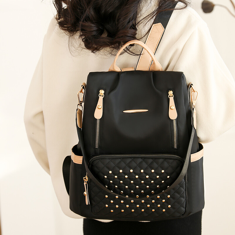 Luksuzni ženski ruksak Višenamjenski ruksak za prijenosno računalo velikog kapaciteta Protuprovalna modna vodootporna studentska putna torba Sac