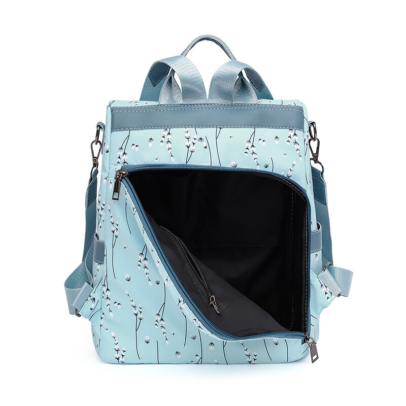 Modni cvjetni ruksak s printom za žene, školska torba velikog kapaciteta, tinejdžerska vodootporna oxford ruksak, putna torba s kuglicom kose