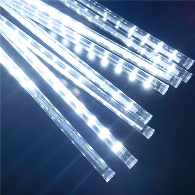 30/50 cm LED meteorų dušas girlianda Kalėdų eglutė Fairy String Lights Lauko Vestuvių Šventės Gatvės dekoro Navidad užuolaidų žibintai