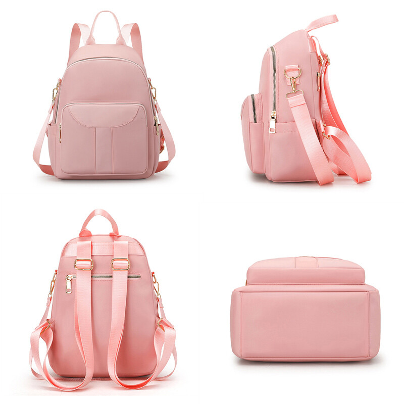 Ženski ruksak za ležerno slobodno vrijeme Jednobojna višenamjenska računalna putna školska torba za tinejdžerice Ženska torba za rame