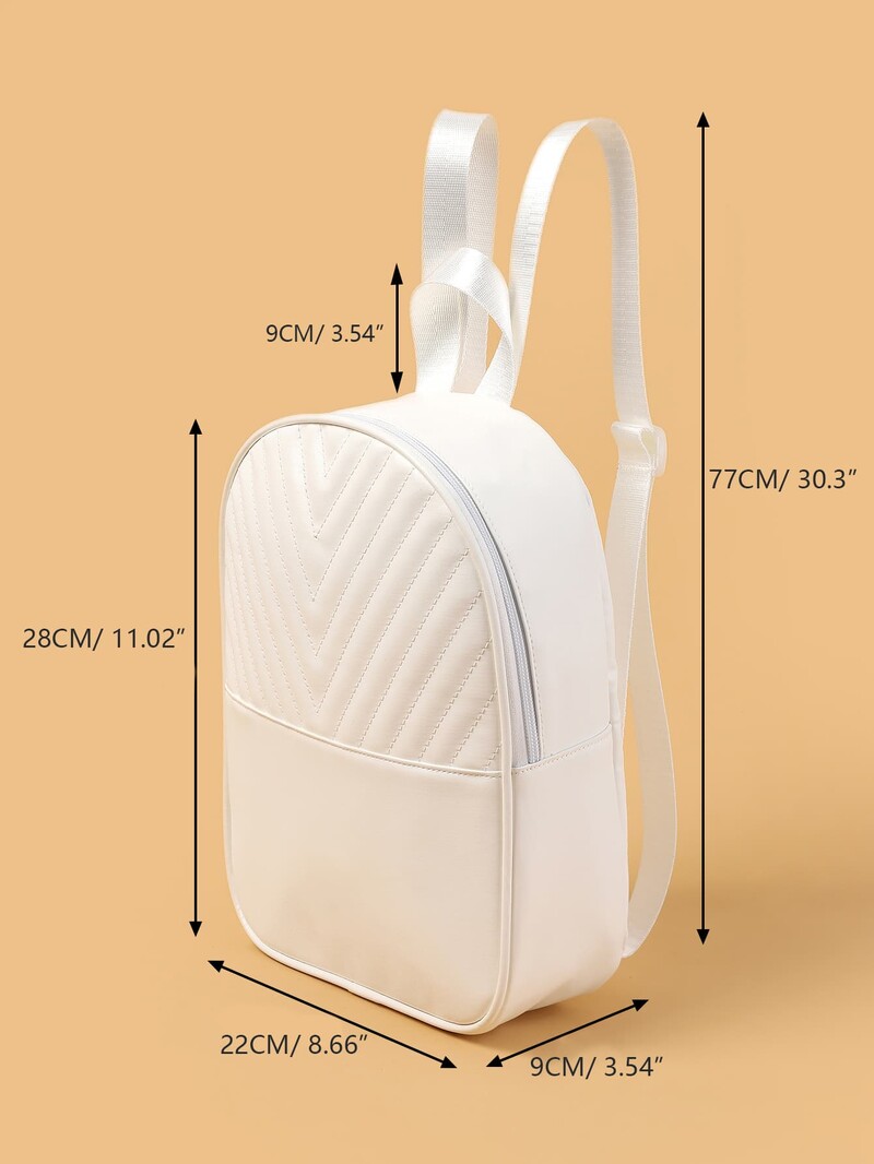 Chevron stepēta klasiska mugursoma