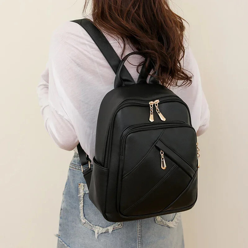 Vieglas luksusa zīmola sieviešu mugursoma 2024. gada augstas kvalitātes ādas mugursomas Ceļojumu modes skolas somas meitenēm Mochila Feminina