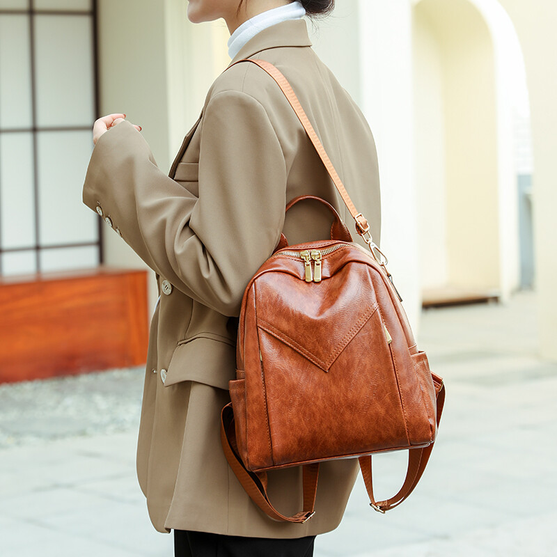 Γυναικείο σακίδιο πλάτης 2024 Υψηλής ποιότητας Μαλακό Δερμάτινο Ταξίδι Αναψυχής Σχολικές Τσάντες Μεγάλης Χωρητικότητας για Έφηβες Σακίδιο Mochila