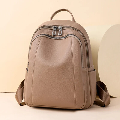 Ruksak za žene Nova torba od meke PU kože Školske torbe velikog kapaciteta Ženske putne torbe na rame Dizajnerska torba za knjige