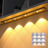 LED judesio jutiklis naktiniai žibintai, ypač ploni po spintele, belaidė USB, skirta miegamojo virtuvės spintai, vidaus magnetiniam apšvietimui
