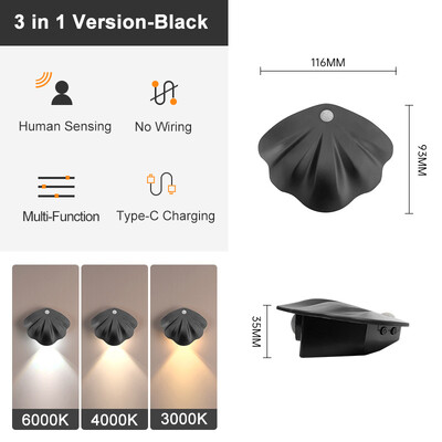 LED judesio jutiklis naktiniai žibintai, ypač ploni po spintele, belaidė USB, skirta miegamojo virtuvės spintai, vidaus magnetiniam apšvietimui