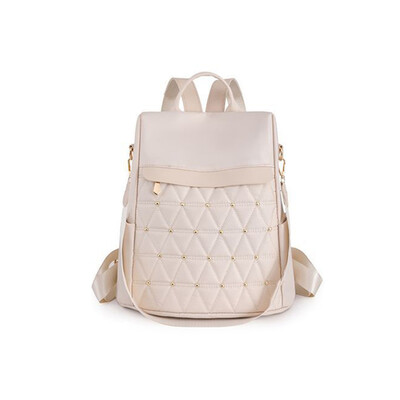 Rucsac de damă de mare capacitate Rucsac de călătorie ocazional Geantă de umăr simplă de culoare solidă Rucsac din pânză de nailon de înaltă calitate Mochilas