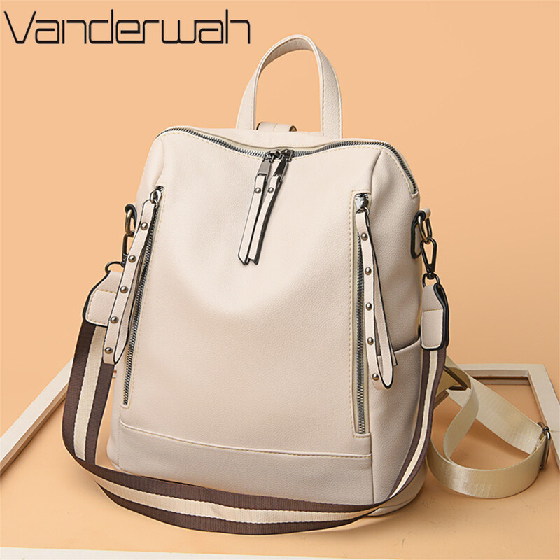 Marka Luksuzni ruksaci Mekana kožna vodootporna torba Preppy Style Young Student Torbe Višenamjenske Mochilas Feminina Sac A Dos