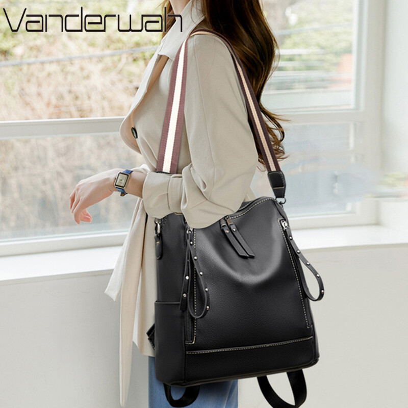 Marka Luksuzni ruksaci Mekana kožna vodootporna torba Preppy Style Young Student Torbe Višenamjenske Mochilas Feminina Sac A Dos