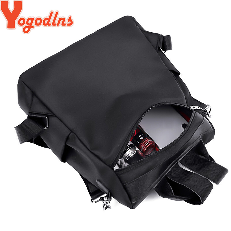 Yogodlns sieviešu mugursoma Jauna modes Oksfordas soma vienkrāsaina ceļojumu mugursoma sievietēm maza mugursoma ar kaķa kulonu