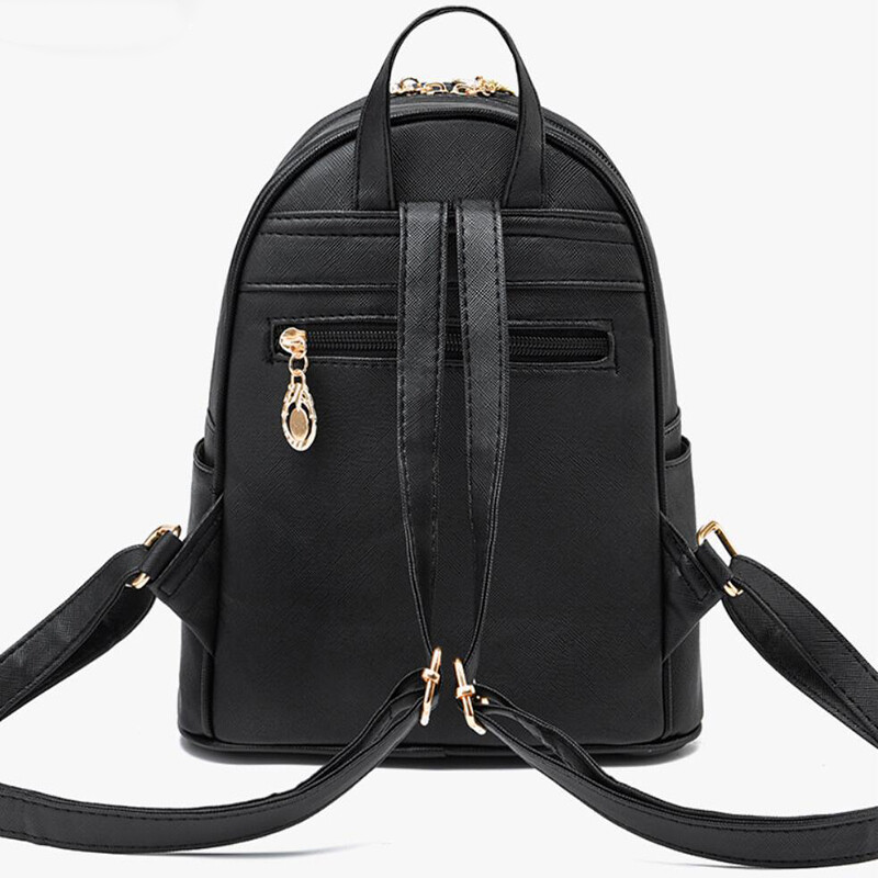 Ženski mini ruksak, luksuzni ruksak od PU kože, slatki, graciozni ruksak, male školske torbe za djevojčice s privjeskom s loptom