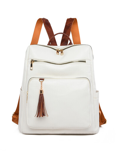 2024. gada augstas kvalitātes biezinātas ādas Močilas ar pušķiem Dizaina mugursomas Luksusa zīmola sieviešu mugursoma Skolas soma Sac A Dos