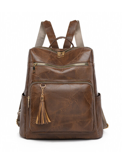 2024. gada augstas kvalitātes biezinātas ādas Močilas ar pušķiem Dizaina mugursomas Luksusa zīmola sieviešu mugursoma Skolas soma Sac A Dos