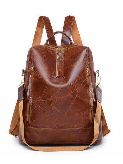 Egyszerű, többfunkciós, nagy kapacitású hátizsákok kiváló minőségű bőr Mochilas luxus dizájner márkájú női hátizsák Sac A Dos