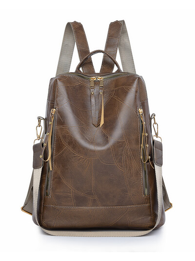 Egyszerű, többfunkciós, nagy kapacitású hátizsákok kiváló minőségű bőr Mochilas luxus dizájner márkájú női hátizsák Sac A Dos