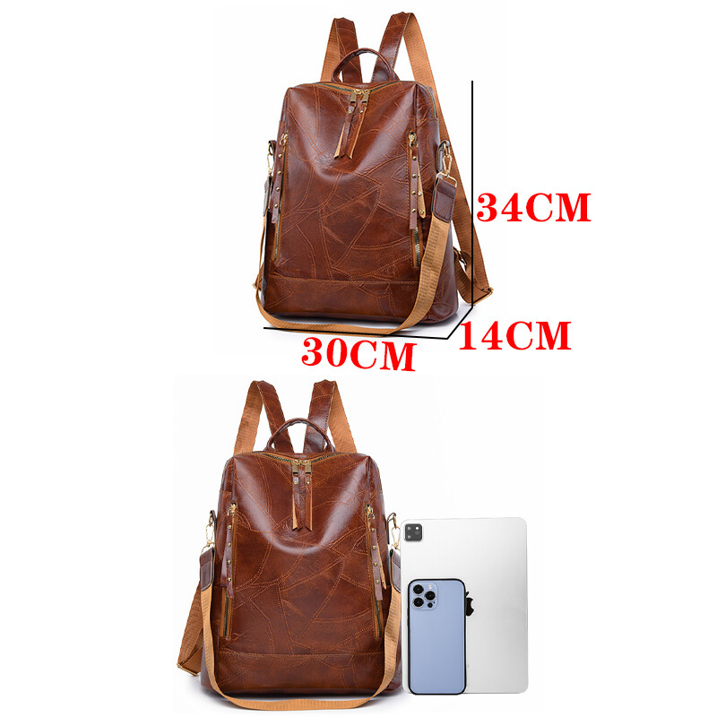 Egyszerű, többfunkciós, nagy kapacitású hátizsákok kiváló minőségű bőr Mochilas luxus dizájner márkájú női hátizsák Sac A Dos